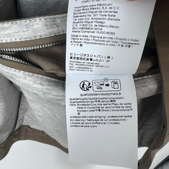 BOSS L-Mochi Leather Jacket Mens Size 44R MSRP $1,695 - Picture 15 of 16